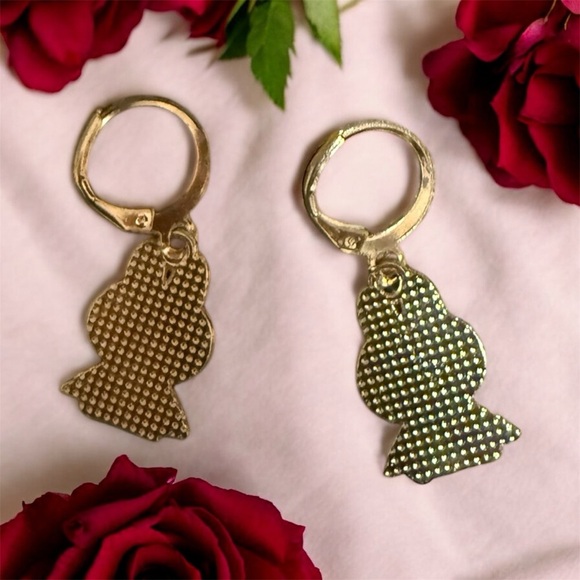 Lububu gold hoop clasp earrings assorted colors10 for all 10 - Picture 2 of 4